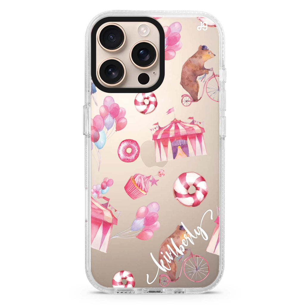 Red Circus iPhone 16 Pro & 16 Pro Max Case - Personalized and Stylish Protection