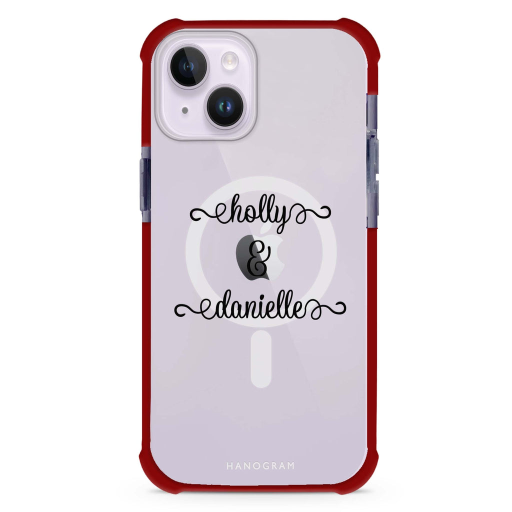 Our Cursive Handwritten iPhone 15 Plus Magsafe 兼容超強防摔保護殼