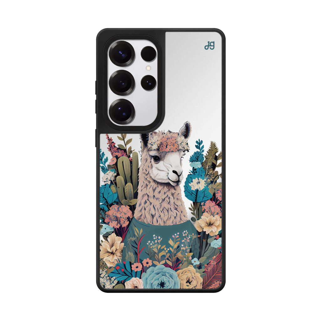 Lama in the garden 鏡面手機殼