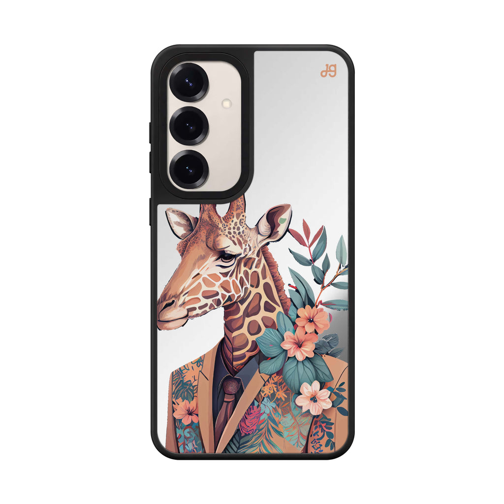 Giraffe & floral 鏡面手機殼