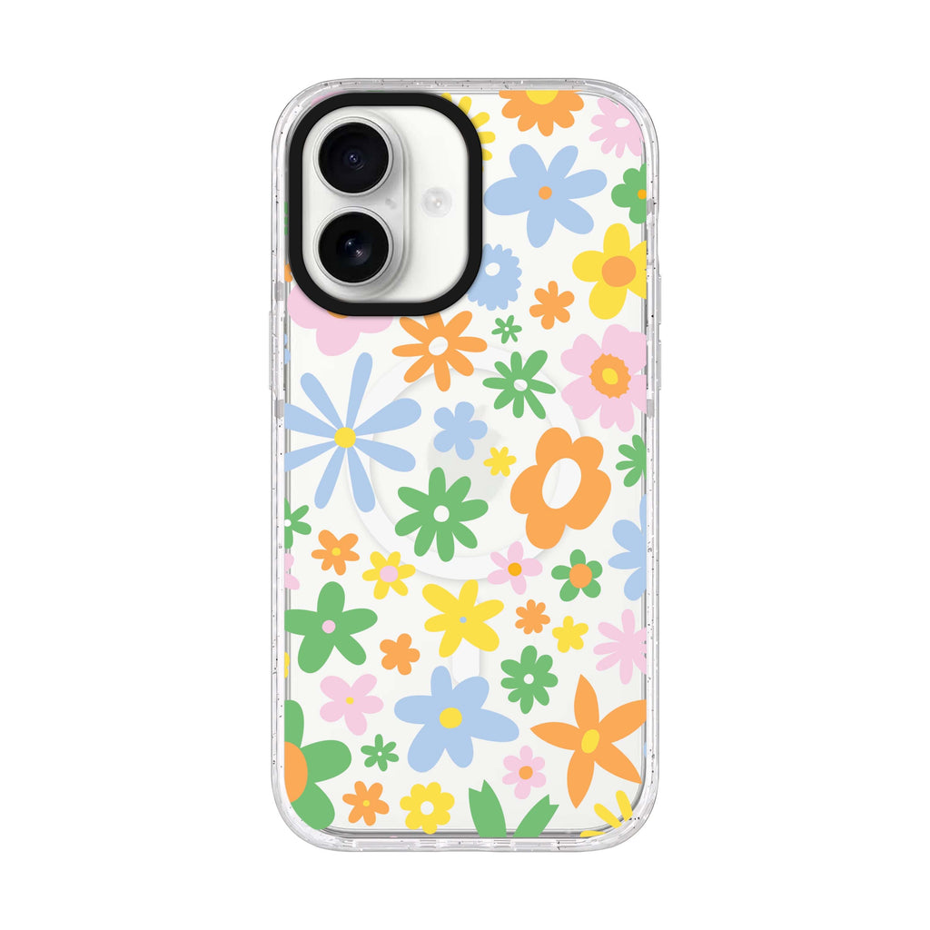 Flowers iPhone 17 水晶透明保護殼正面展示