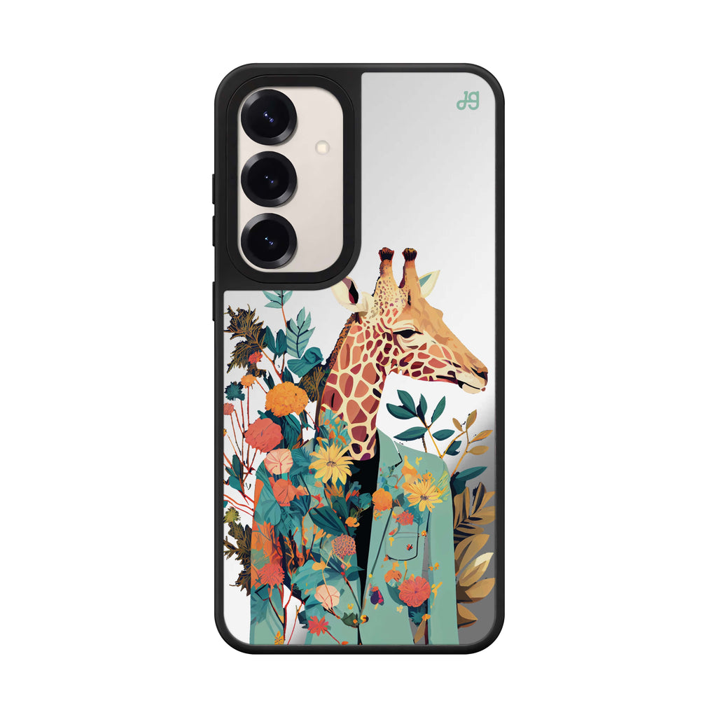 Giraffe & floral 鏡面手機殼