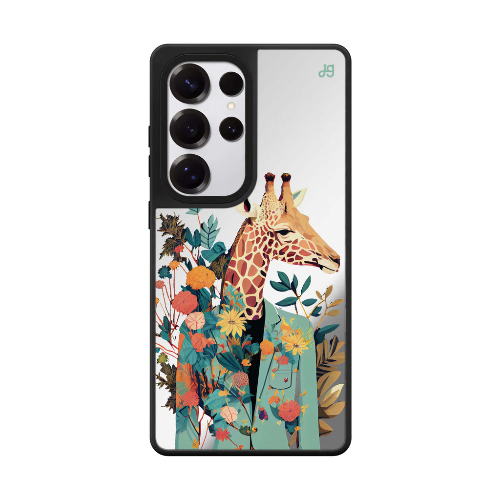 Giraffe & floral 鏡面手機殼