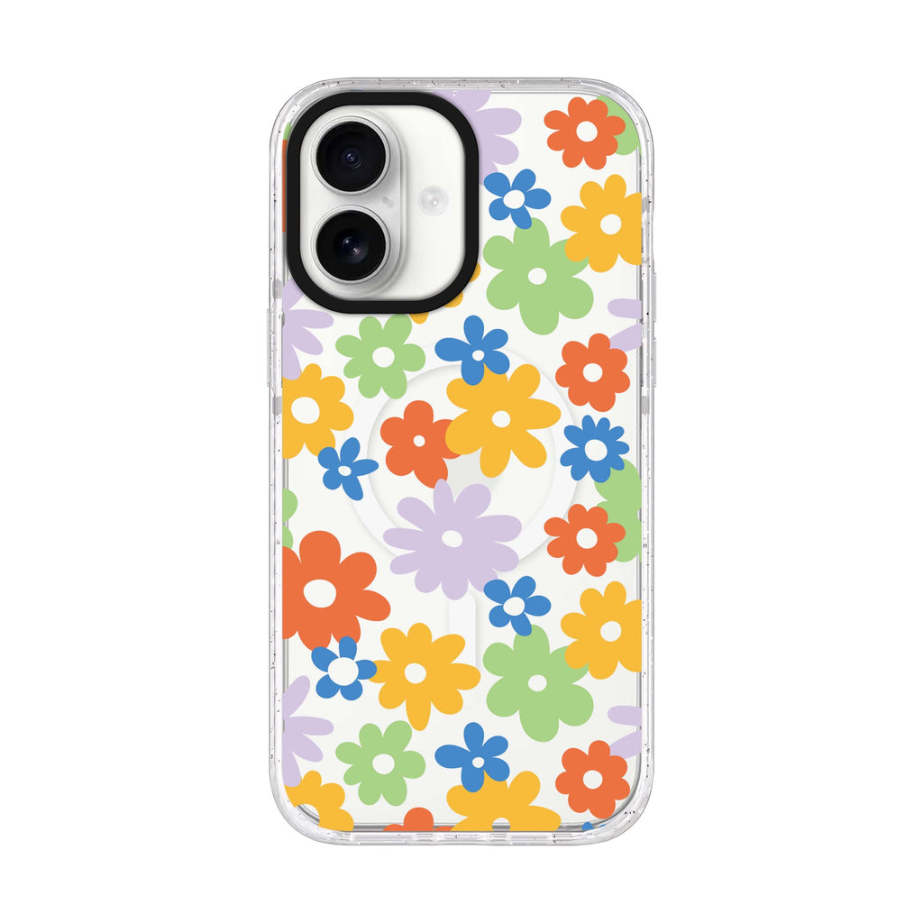 Flowers iPhone 17 水晶透明保護殼正面展示