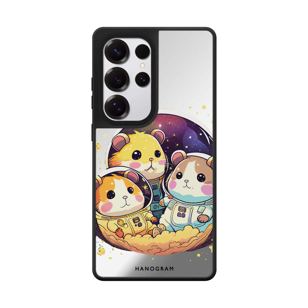 Cute space squirrels 鏡面手機殼
