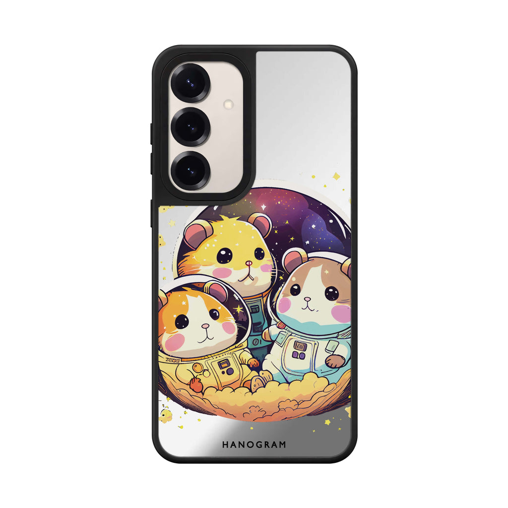 Cute space squirrels 鏡面手機殼