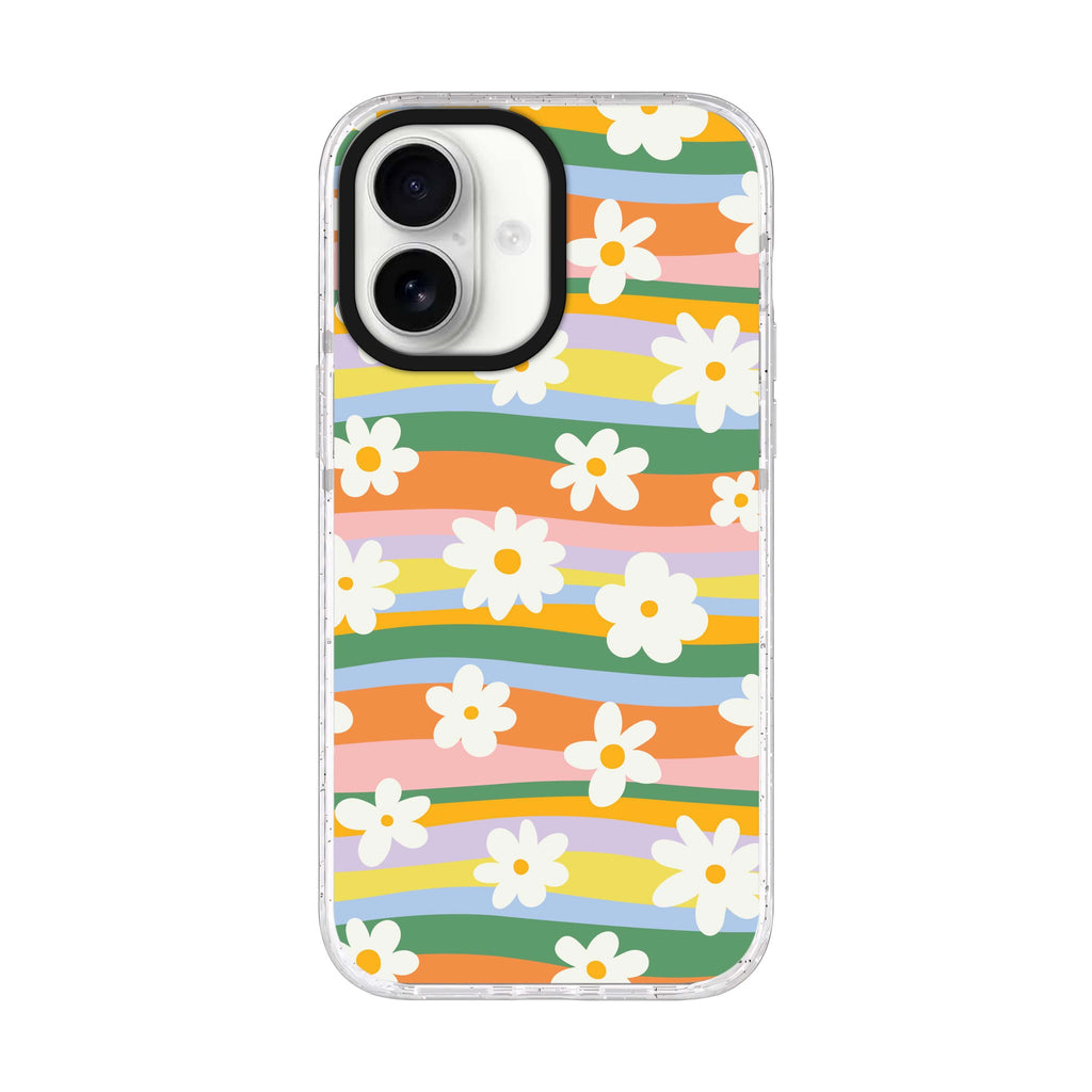 Flowers iPhone 17 水晶透明保護殼正面展示