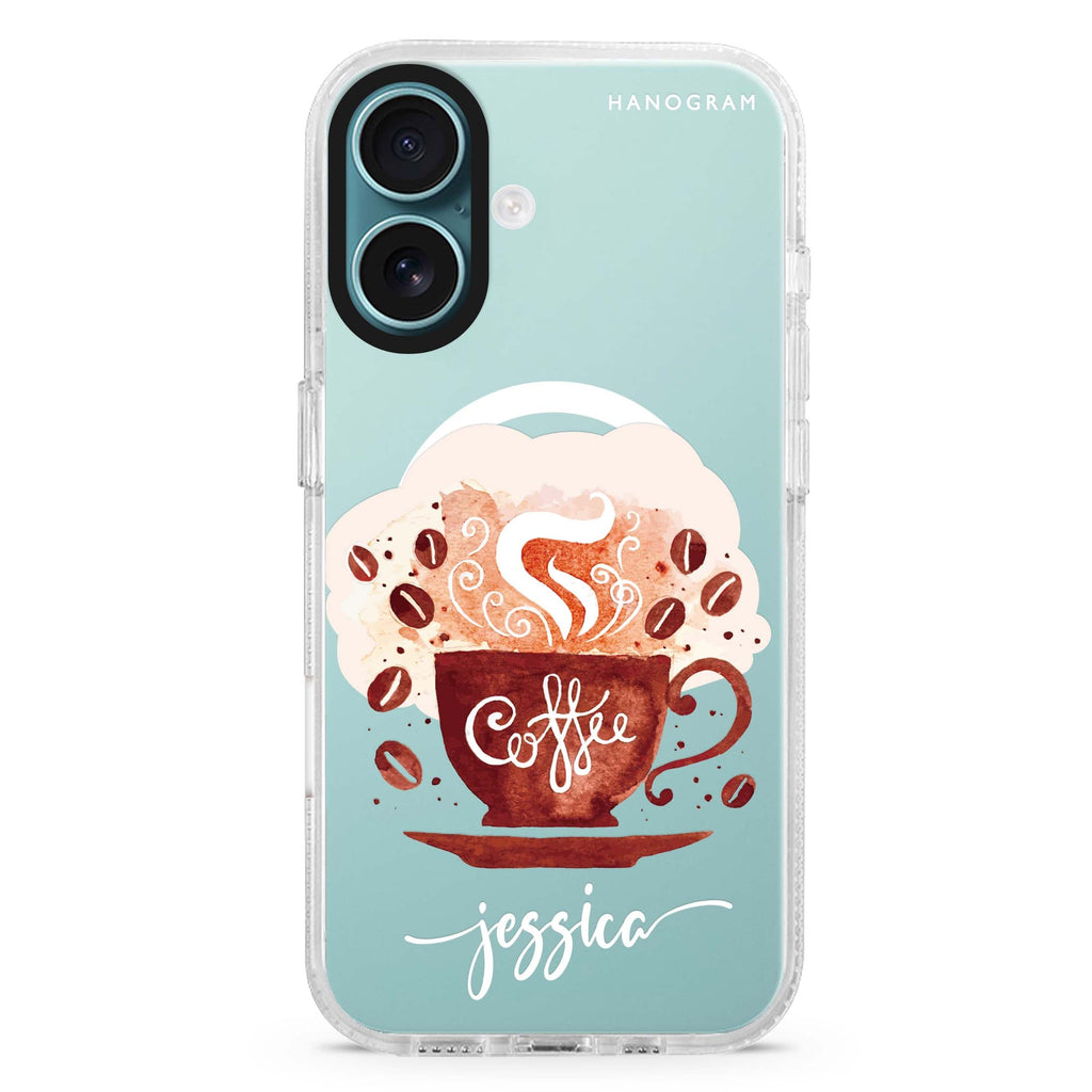 Fragrant coffee Magsafe 兼容水晶透明保護殼