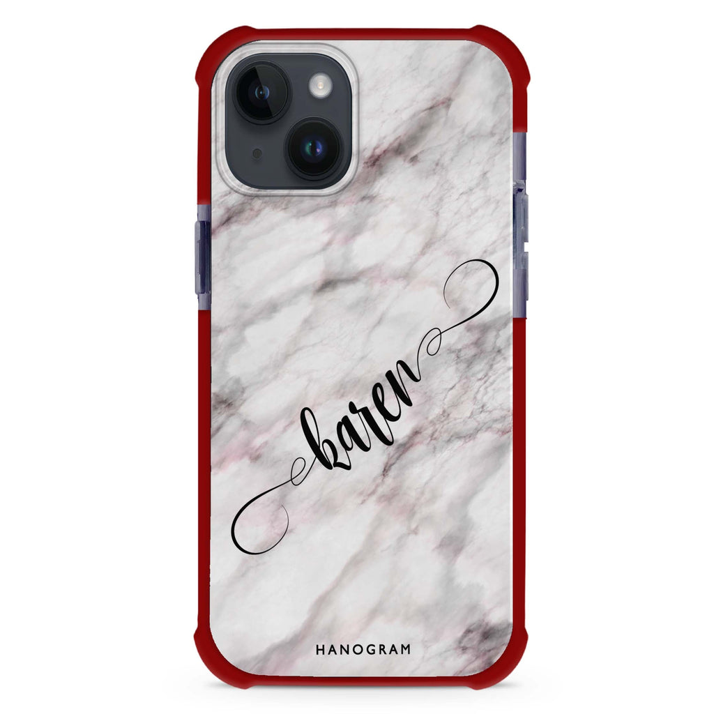 Cursive Name & Marble 超強防摔保護殼