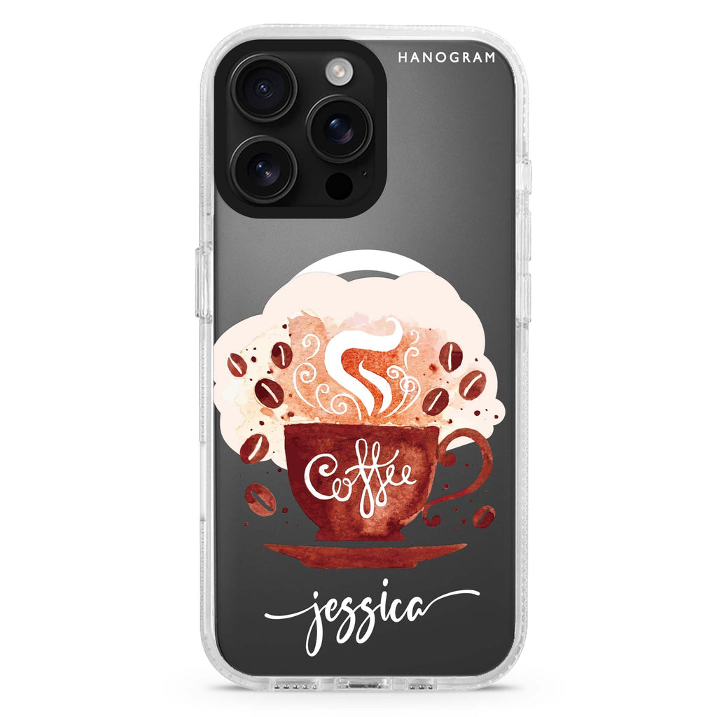Fragrant coffee Magsafe 兼容水晶透明保護殼