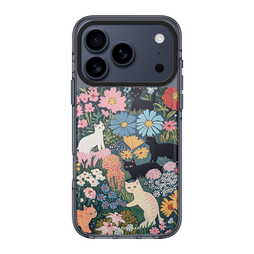 Garden Whimsy iPhone 17 Pro Max MagSafe 水晶透明保護殼 花卉圖案設計 圖1