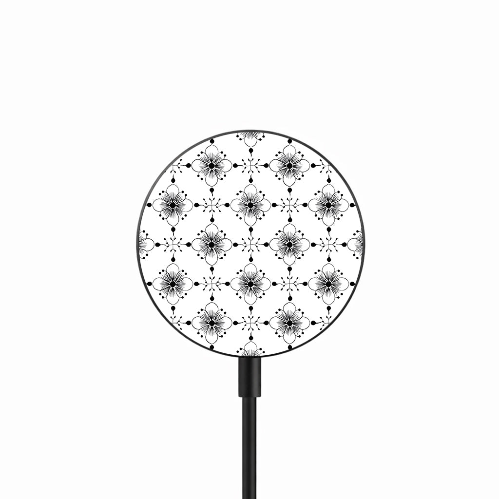 Modern Floral Tile 25W 磁吸無線充電器