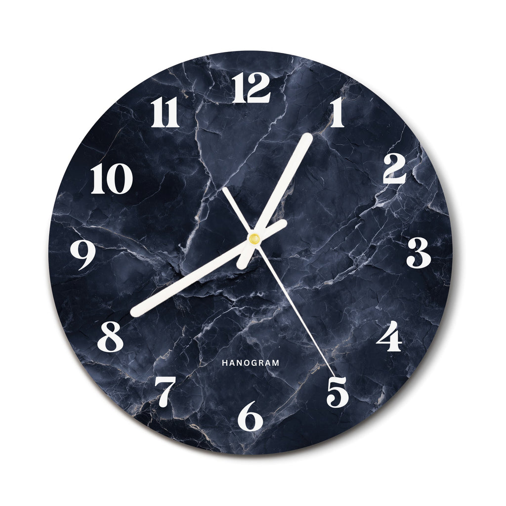Midnight Navy Marble 掛鐘