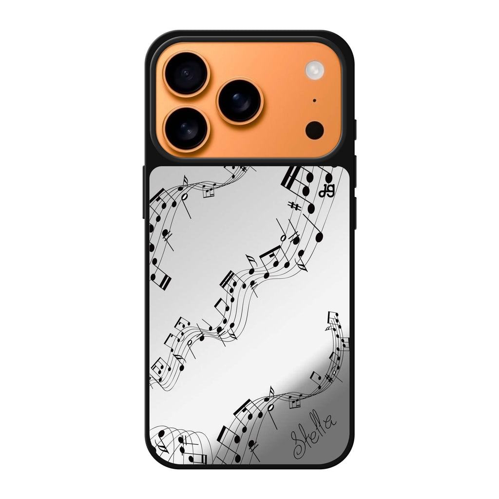 Music 圖案 iPhone 17 Pro Max 鏡面手機殼主圖