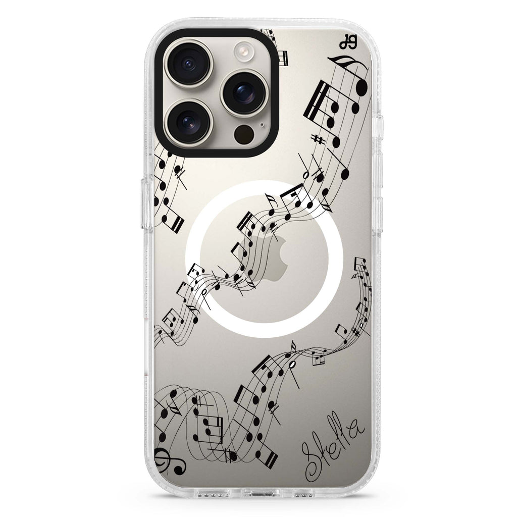 Music Magsafe 兼容水晶透明保護殼