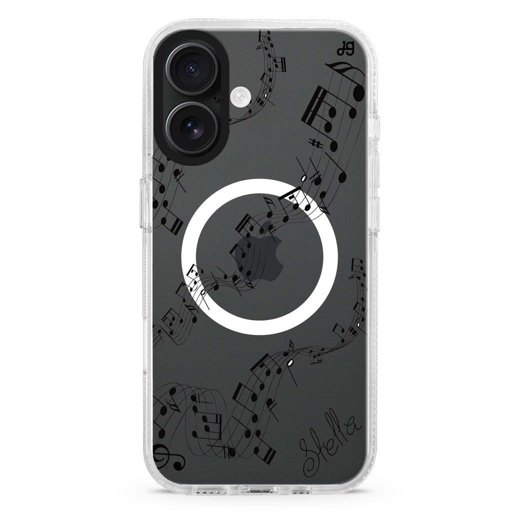 Music Magsafe 兼容水晶透明保護殼