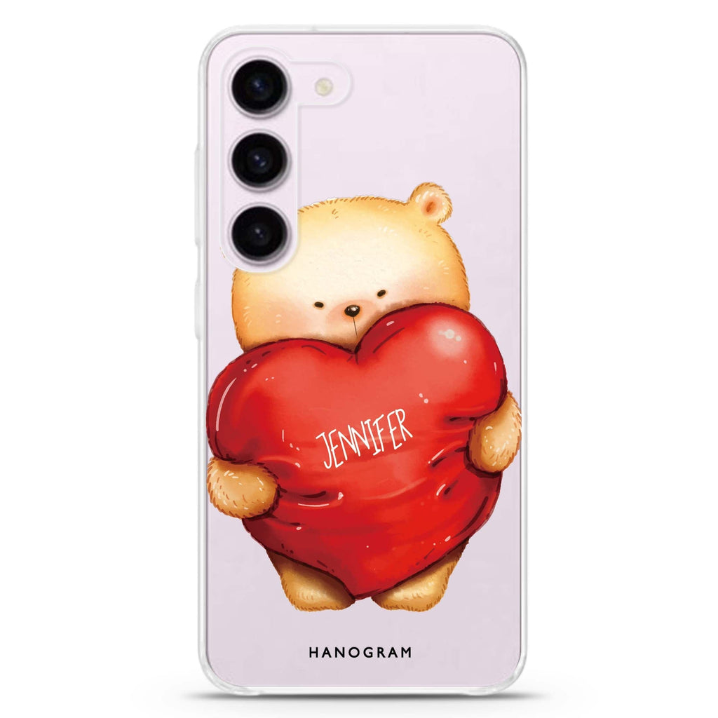 Bear Hug Samsung Galaxy 水晶透明保護殼
