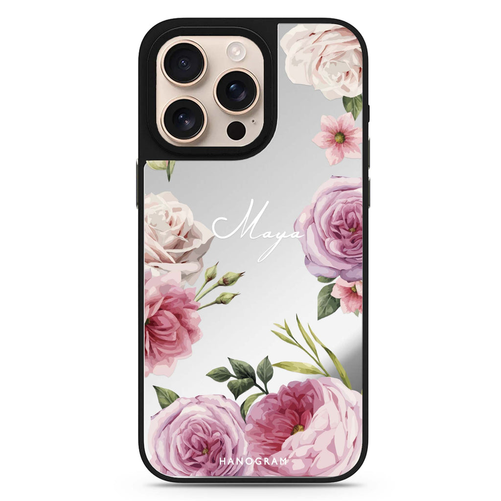 Beautiful Pretty Floral 鏡面手機殼
