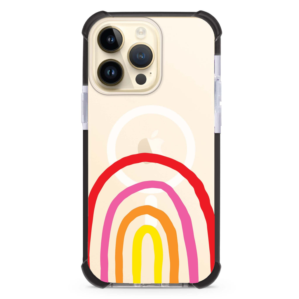Rainbow Drawing iPhone Magsafe 兼容超強防摔保護殼