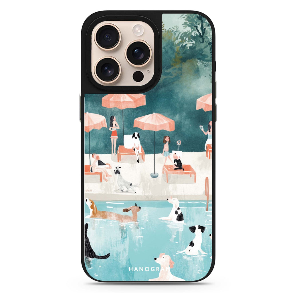 Paws by the Pool 鏡面手機殼