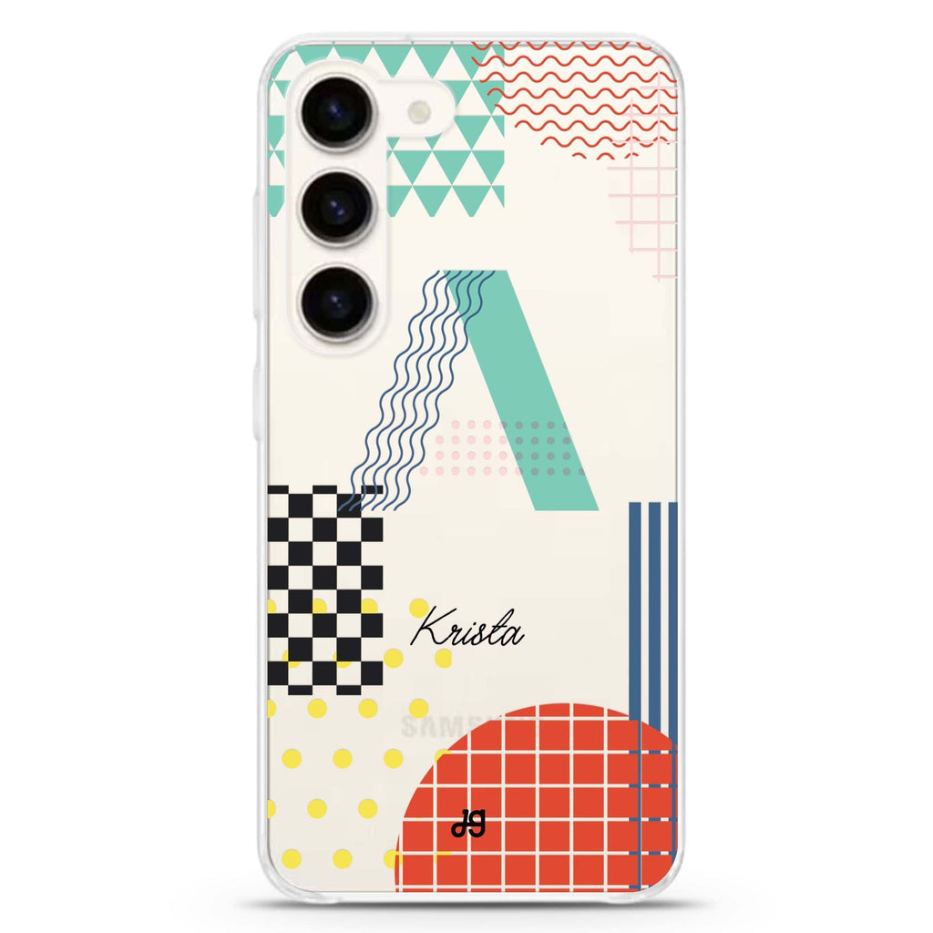 Memphis Monogram Samsung Galaxy 水晶透明保護殼