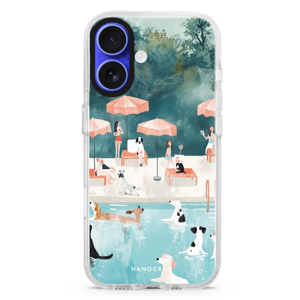 Paws by the Pool 水晶透明保護殼