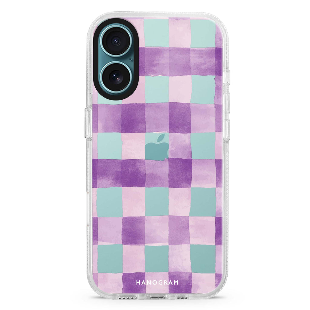 Lavender Checks 水晶透明保護殼