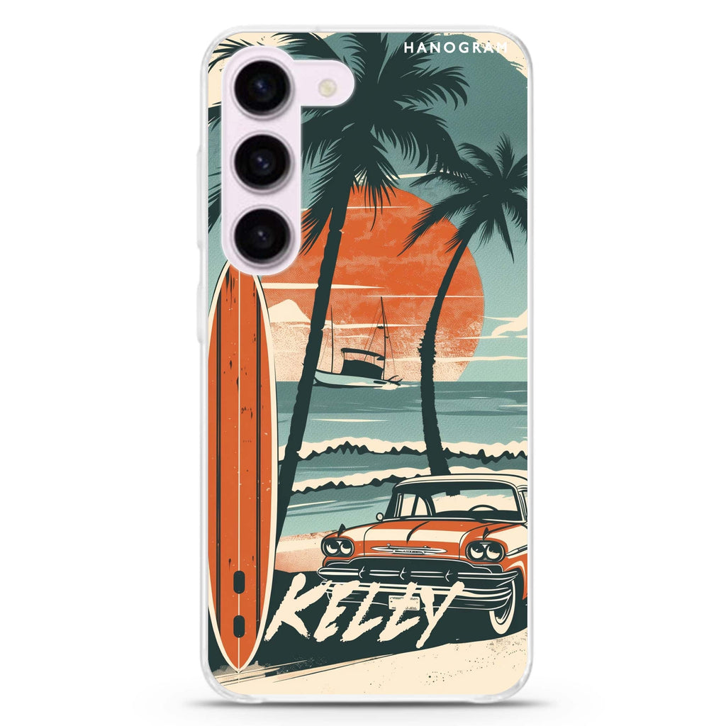 Surf Vibes Samsung Galaxy 水晶透明保護殼