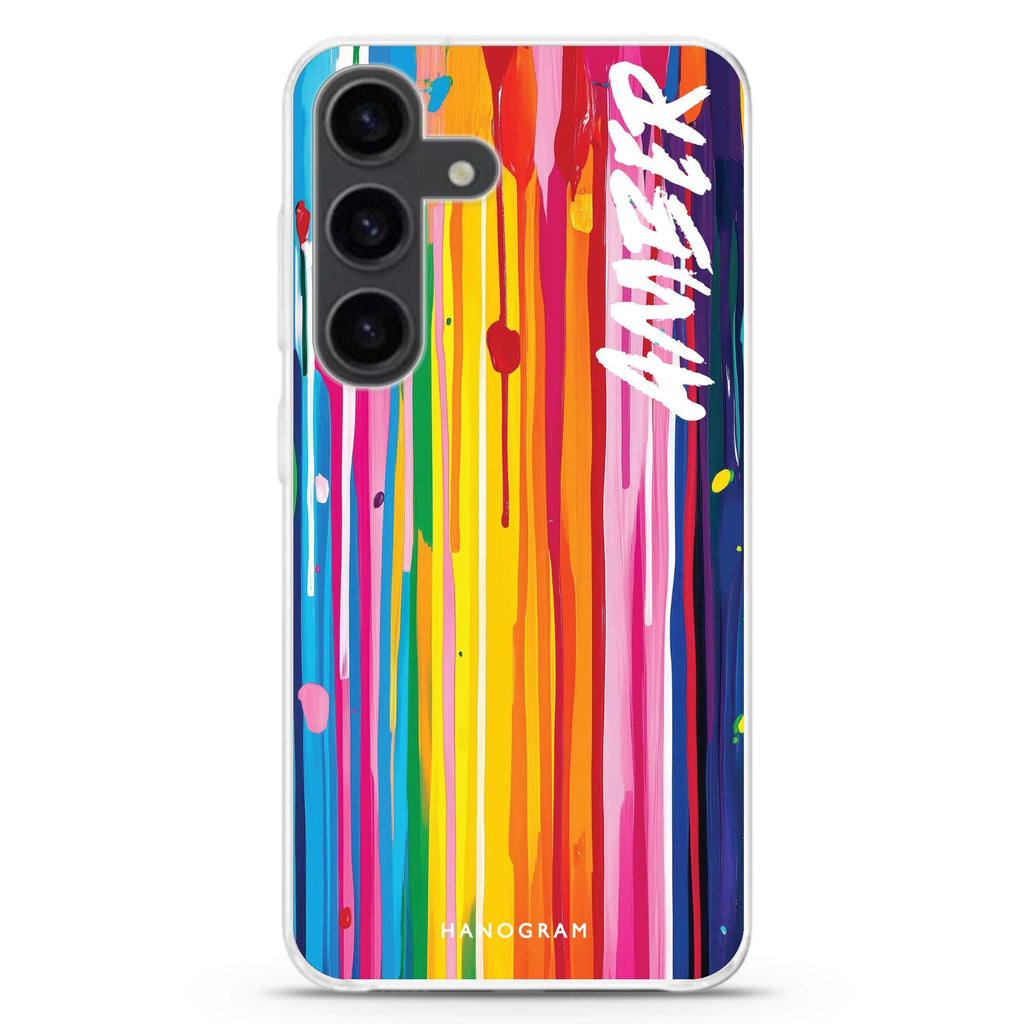 Colorwave Samsung Galaxy S26/S25/S24 可加名字水晶透明保護殼正面展示