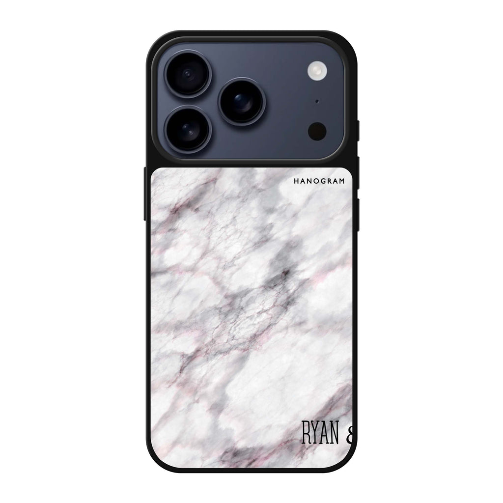 White Marble 款式1 大理石 iPhone 17 Pro Max 鏡面手機殼主圖