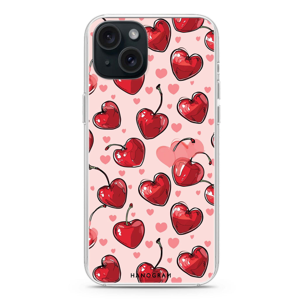 Cherry Amore iPhone 15 Plus水晶透明保護殼