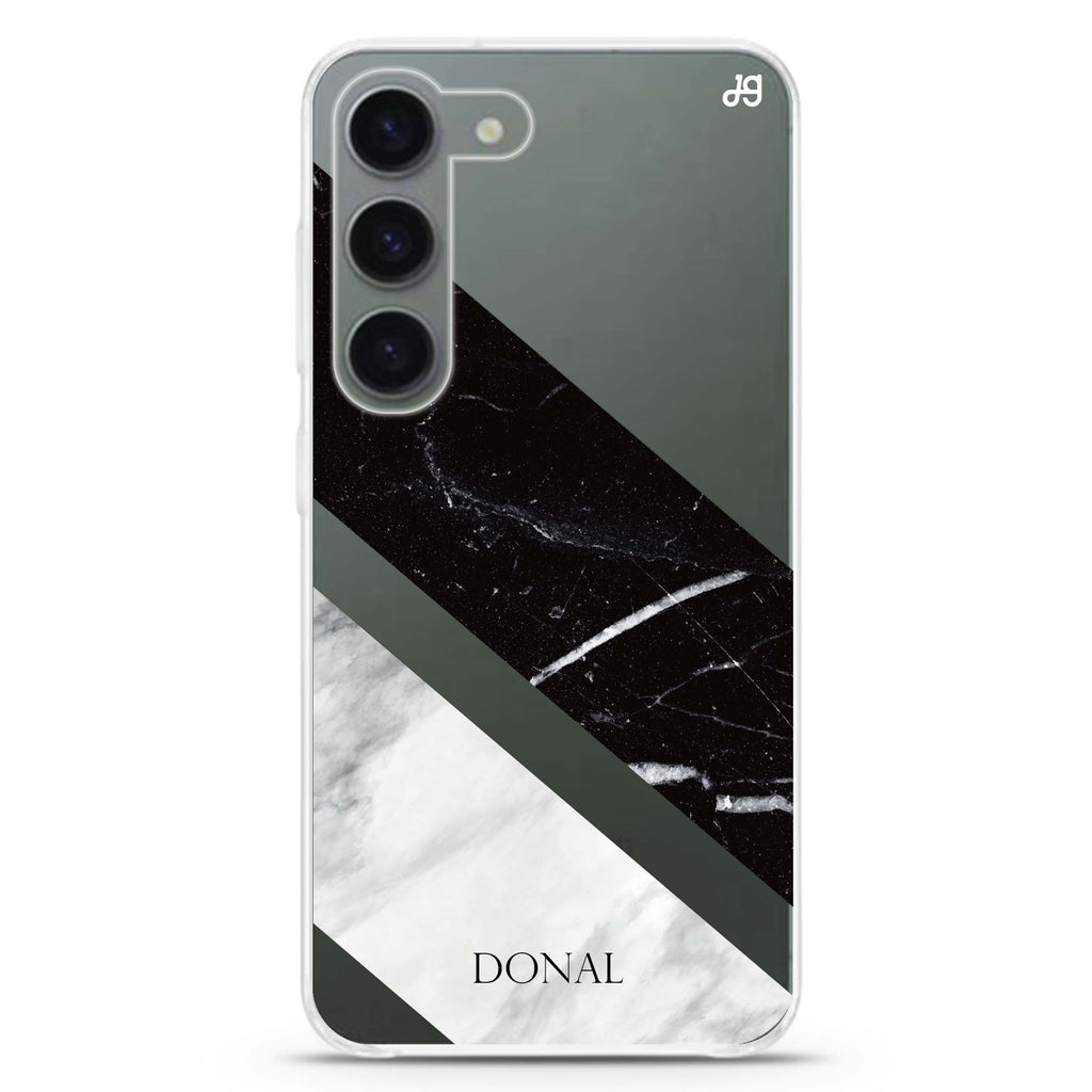 B & W Marble Samsung Galaxy 水晶透明保護殼