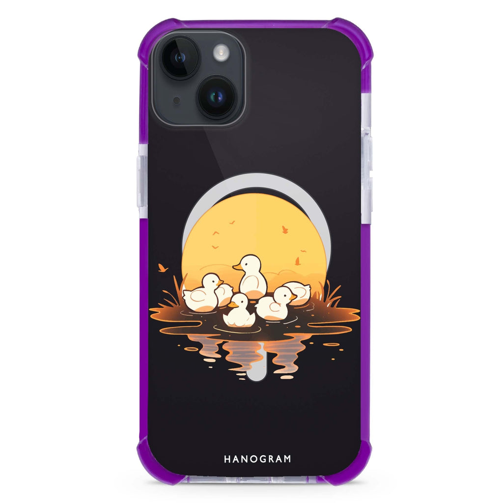Dawn Duck Drift iPhone 15 Plus Magsafe 兼容超強防摔保護殼