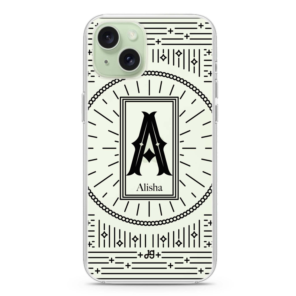 Artistic Monogram II iPhone 15 水晶透明保護殼