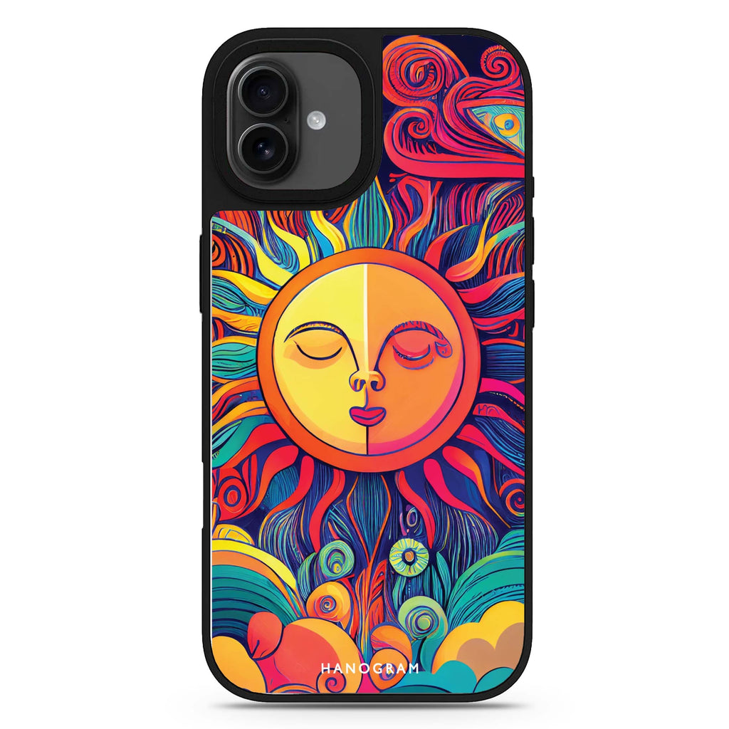 Magic Sun Face iPhone 17 鏡面手機殼 主圖設計