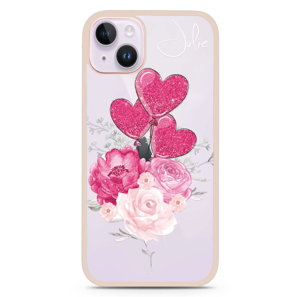 Sweet Heart With Rose iPhone 15 Plus 防衝擊保護殼