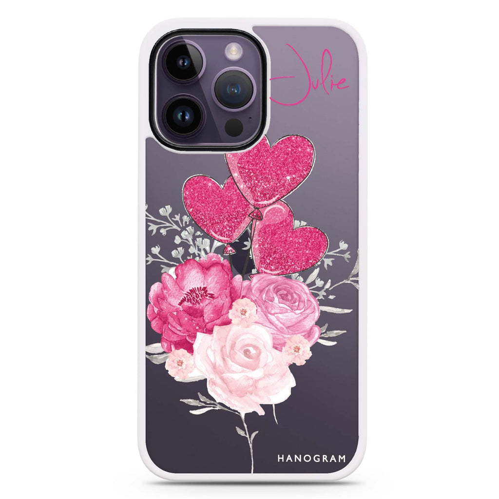 Sweet Heart With Rose 防衝擊保護殼