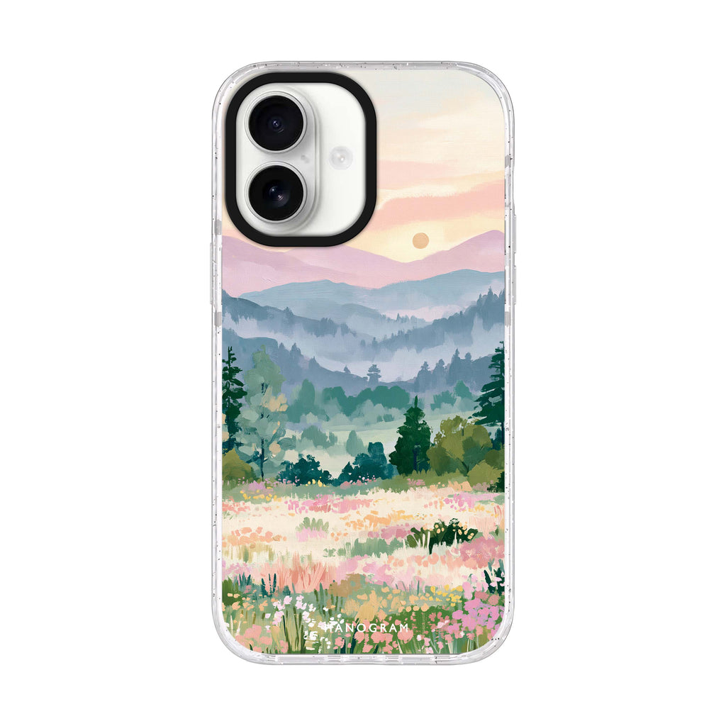 Daybreak over Wildflowers 水晶透明保護殼