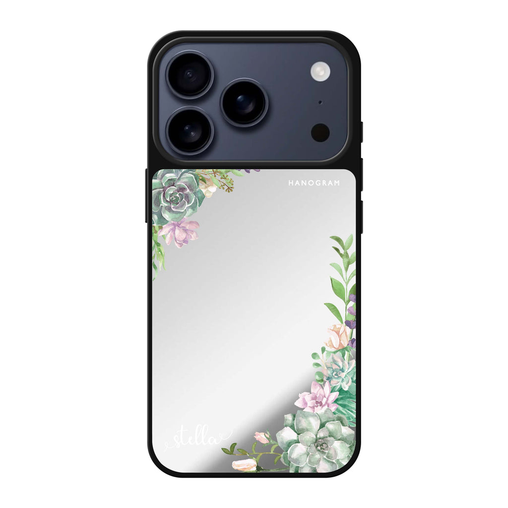Rose in Wild 粉紅色花卉 iPhone 17 Pro Max 鏡面手機殼主圖