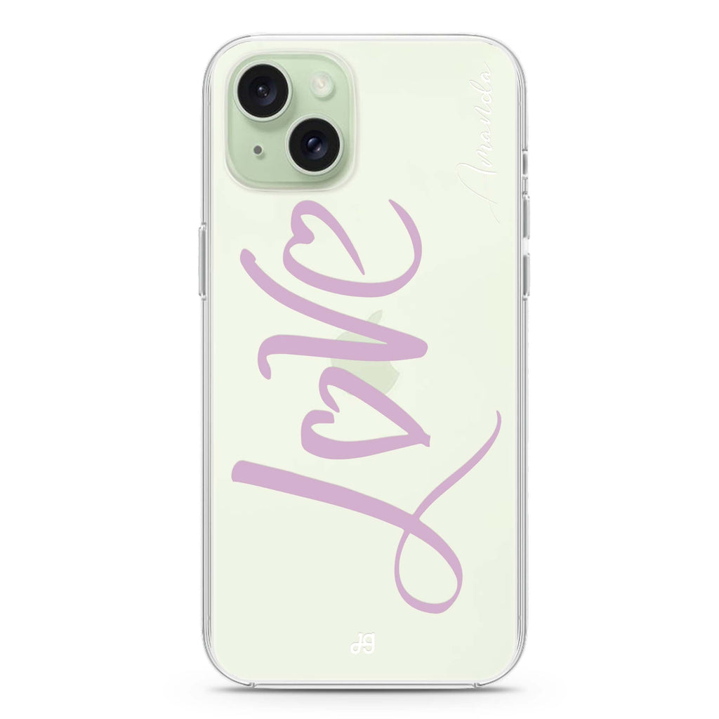 Love & Love iPhone 15 plus 水晶透明保護殼