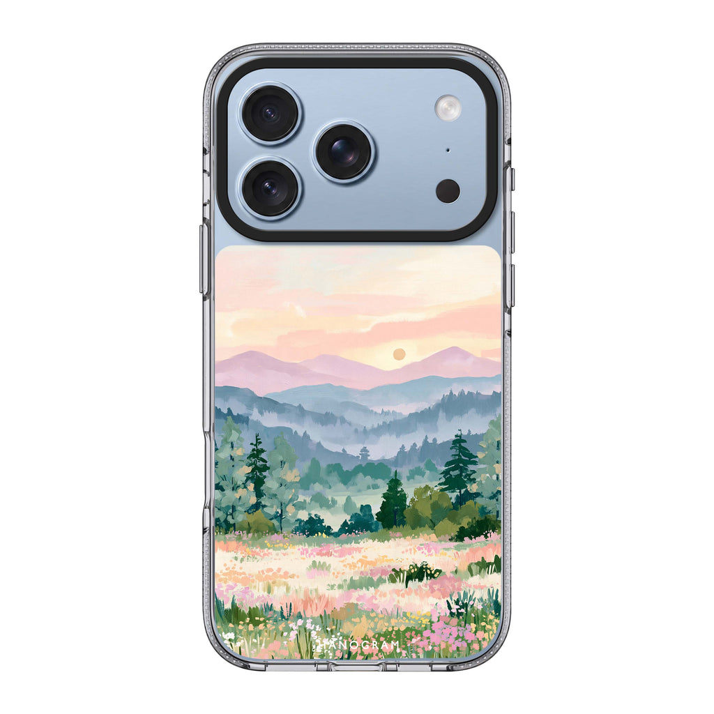 Daybreak over Wildflowers 水晶透明保護殼
