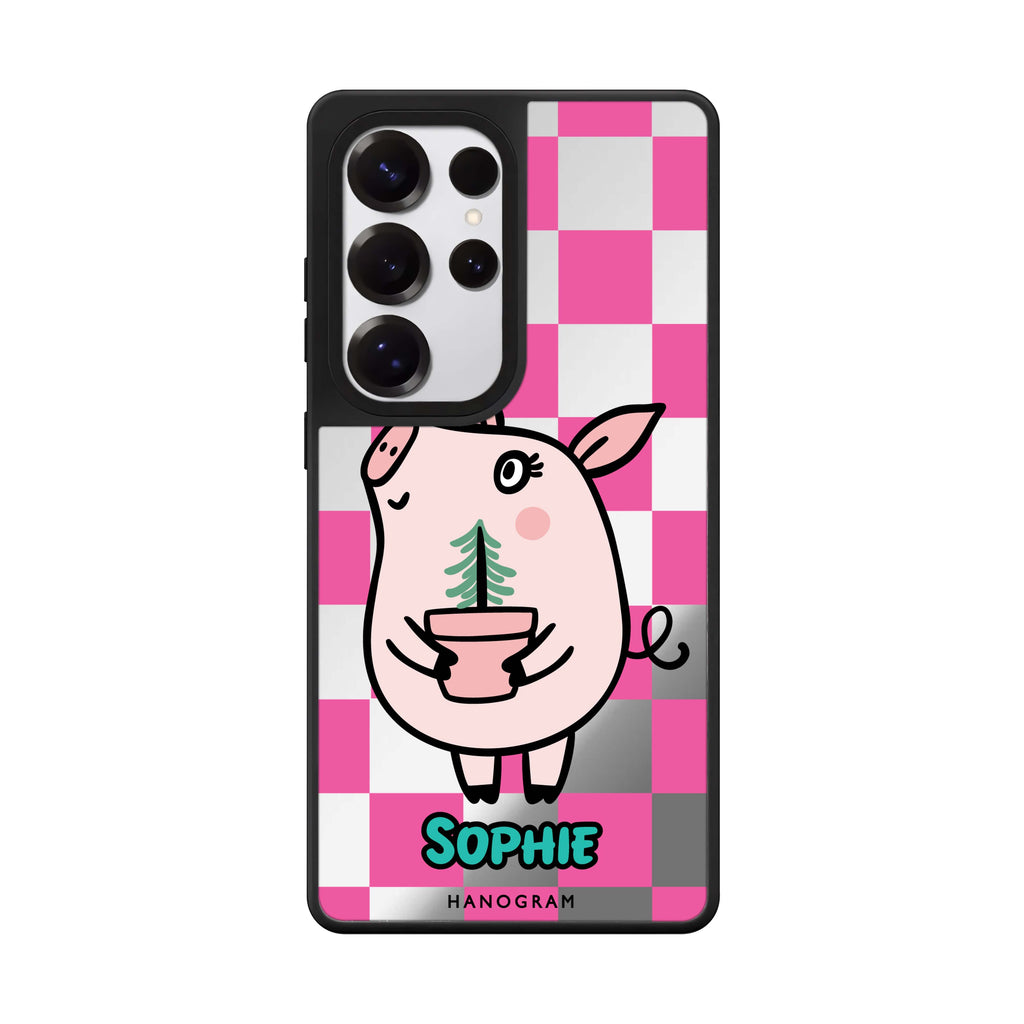 Lovely Pig 鏡面手機殼