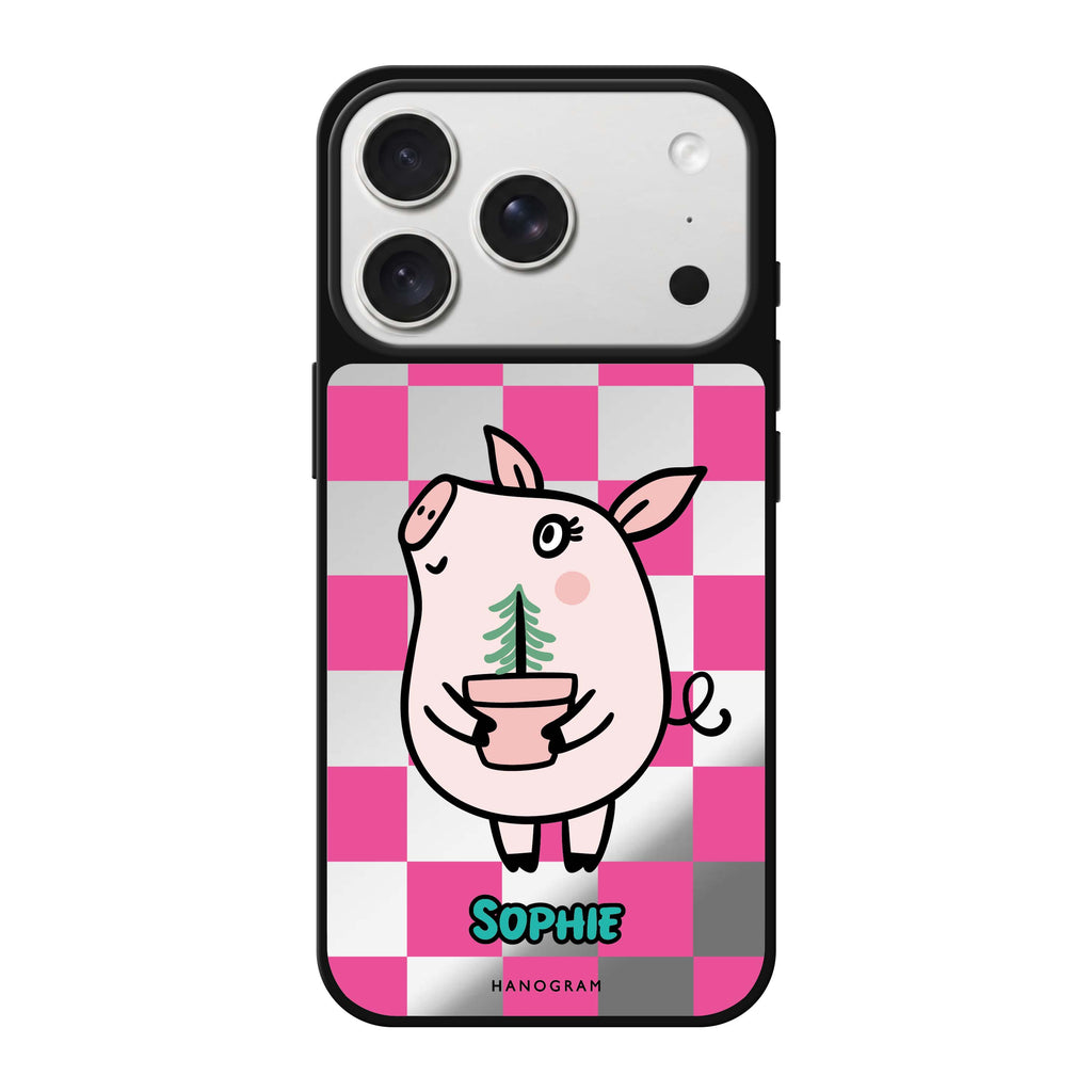 Lovely Pig 鏡面手機殼