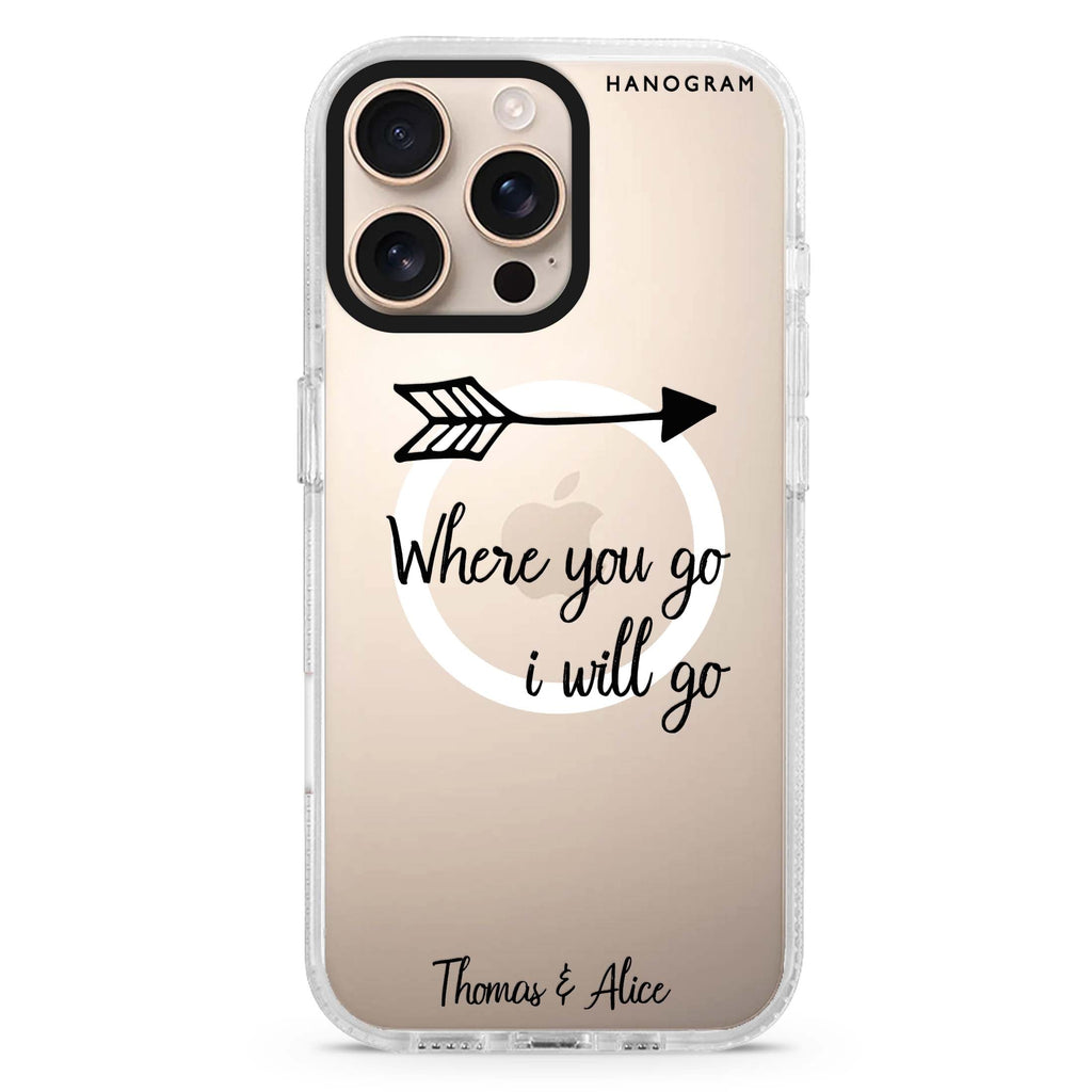 Always love together Magsafe 兼容水晶透明保護殼
