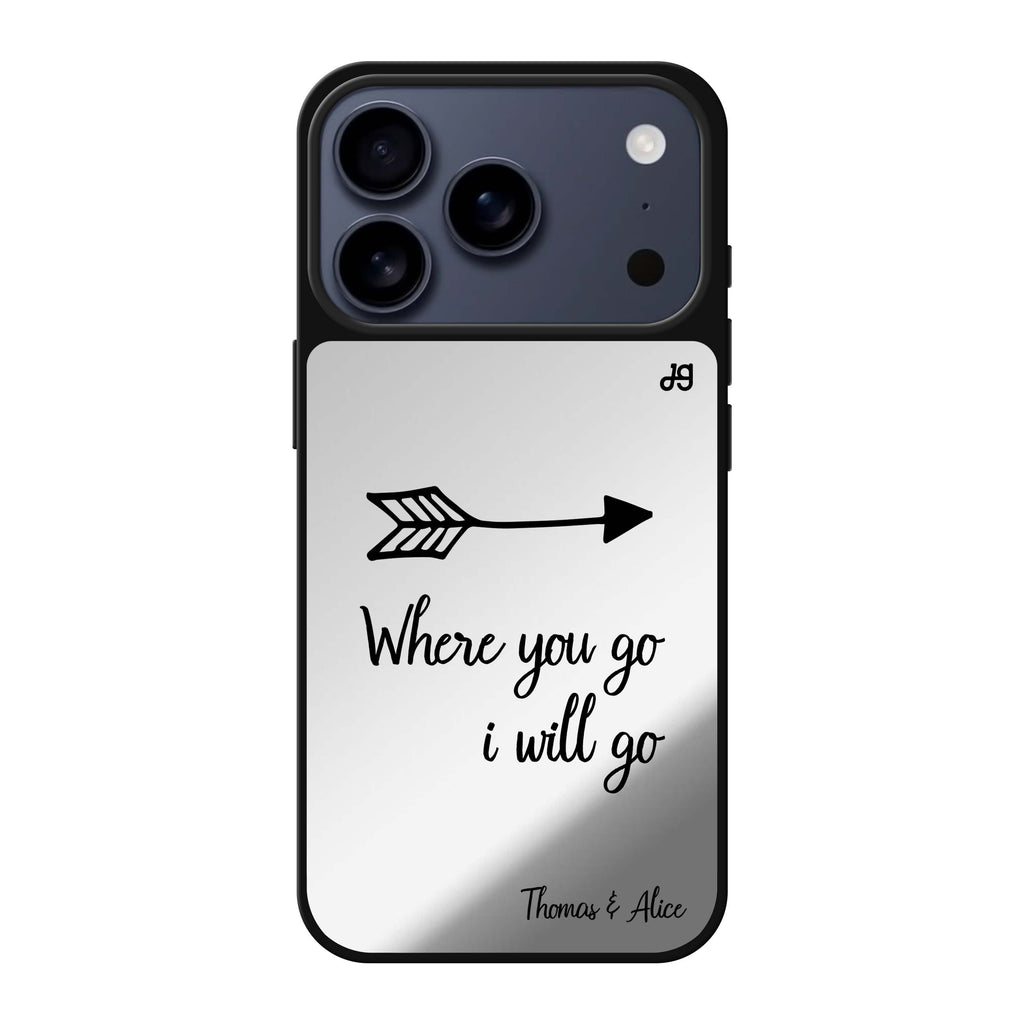 Always be true love with passion I 愛心 iPhone 17 Pro Max 鏡面手機殼主圖
