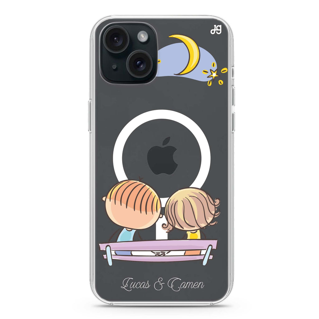 Stand By Me iPhone 15 Magsafe 兼容水晶透明保護殼