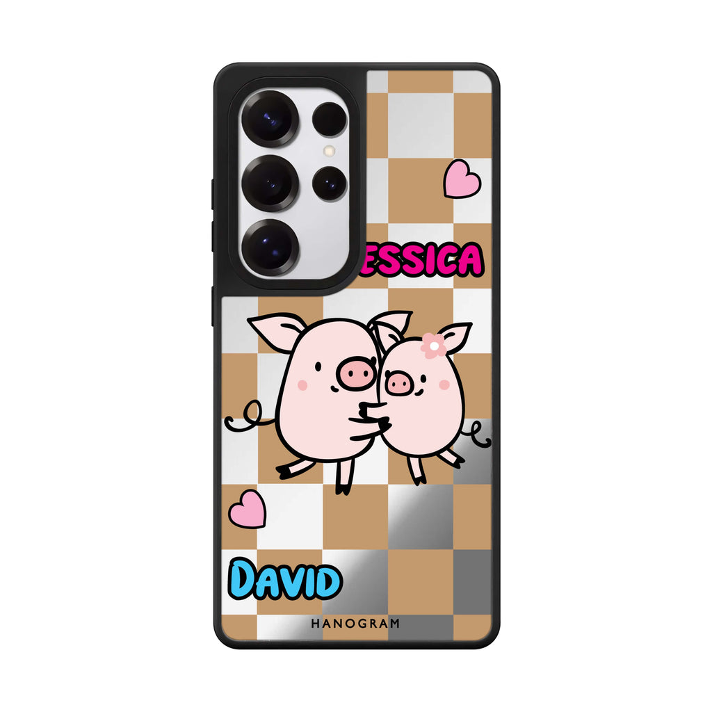 Love Pig 鏡面手機殼