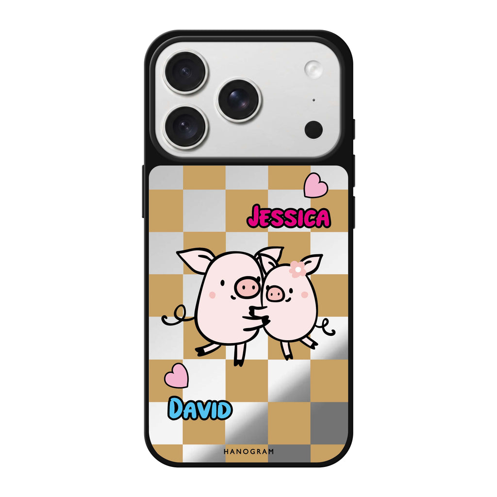 Love Pig 鏡面手機殼