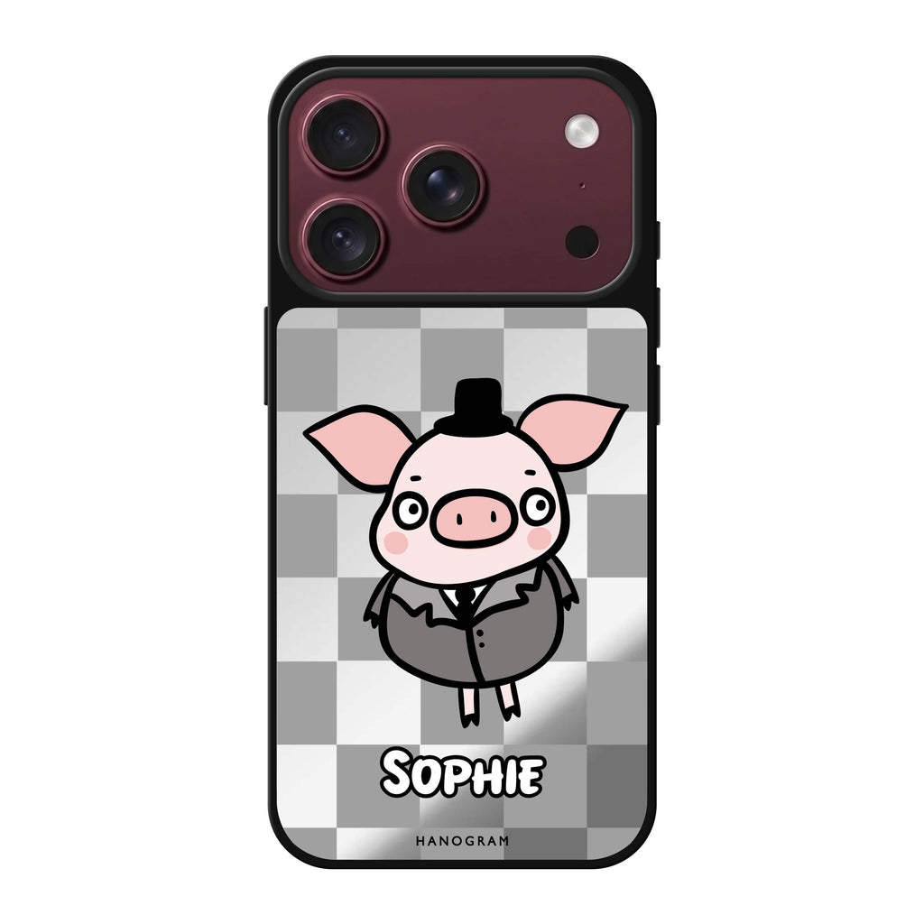 Handsome Pig 鏡面手機殼