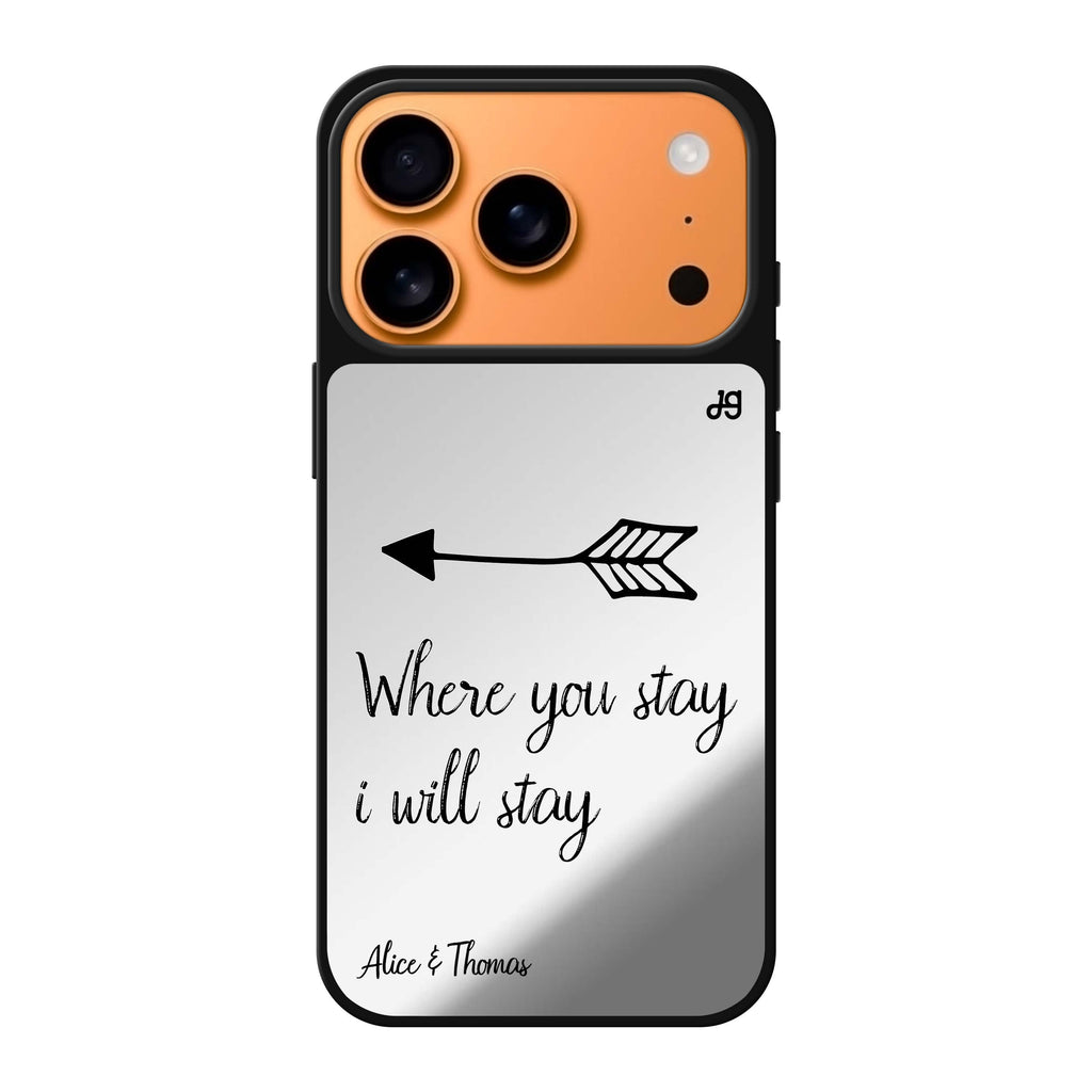Always be true love with passion II 愛心 iPhone 17 Pro Max 鏡面手機殼主圖